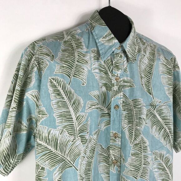 Cooke Street Hawaiian Shirt Men's Large Button Up Camp Tropical 100% Cotton - Picture 4 of 9